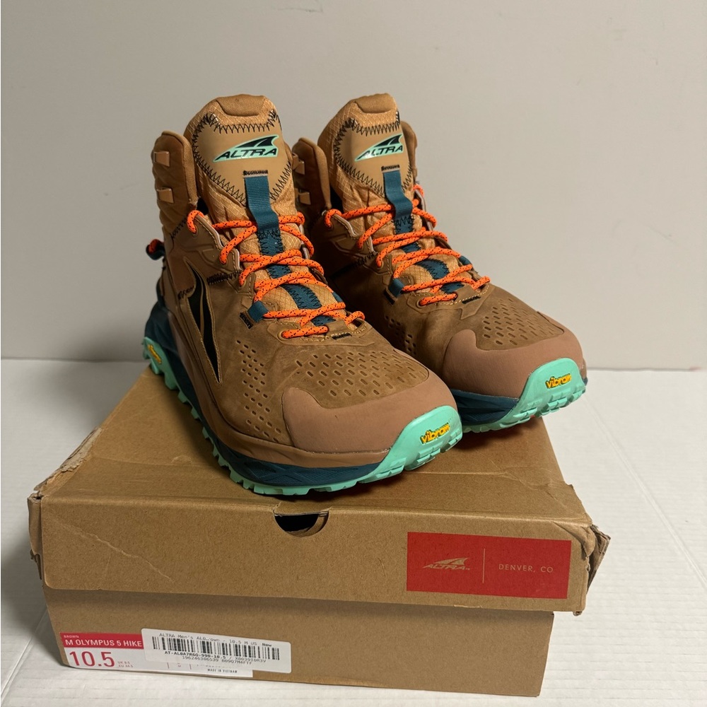 Altra Olympus 5 Hike Mid GTX Trail Running Shoes GoreTex Men’s Size 10.5
